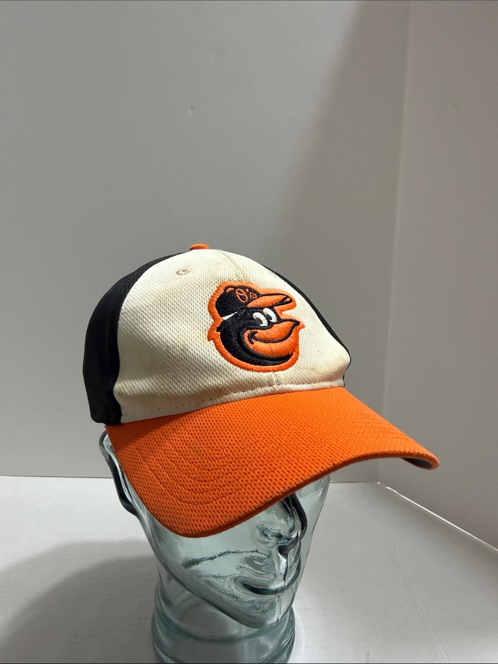 Men's Baseball Cap in Orange, Cream & Black with Baltimore Orioles Logo